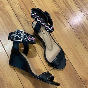 Torrid size 8.5 wide ankle strap heels